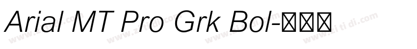 Arial MT Pro Grk Bol字体转换